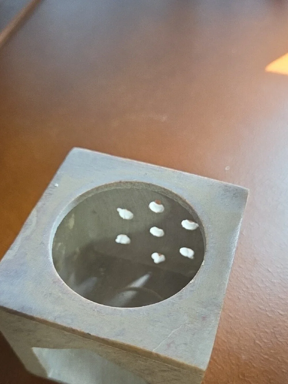 Gray/Tan Marble  Wax Melter - Home Accents